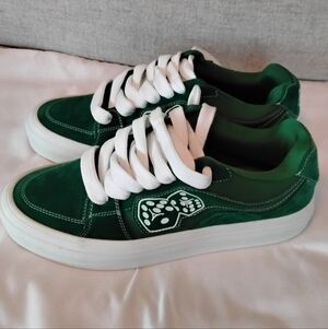Mens High Rollers 777 Green and White Shoes